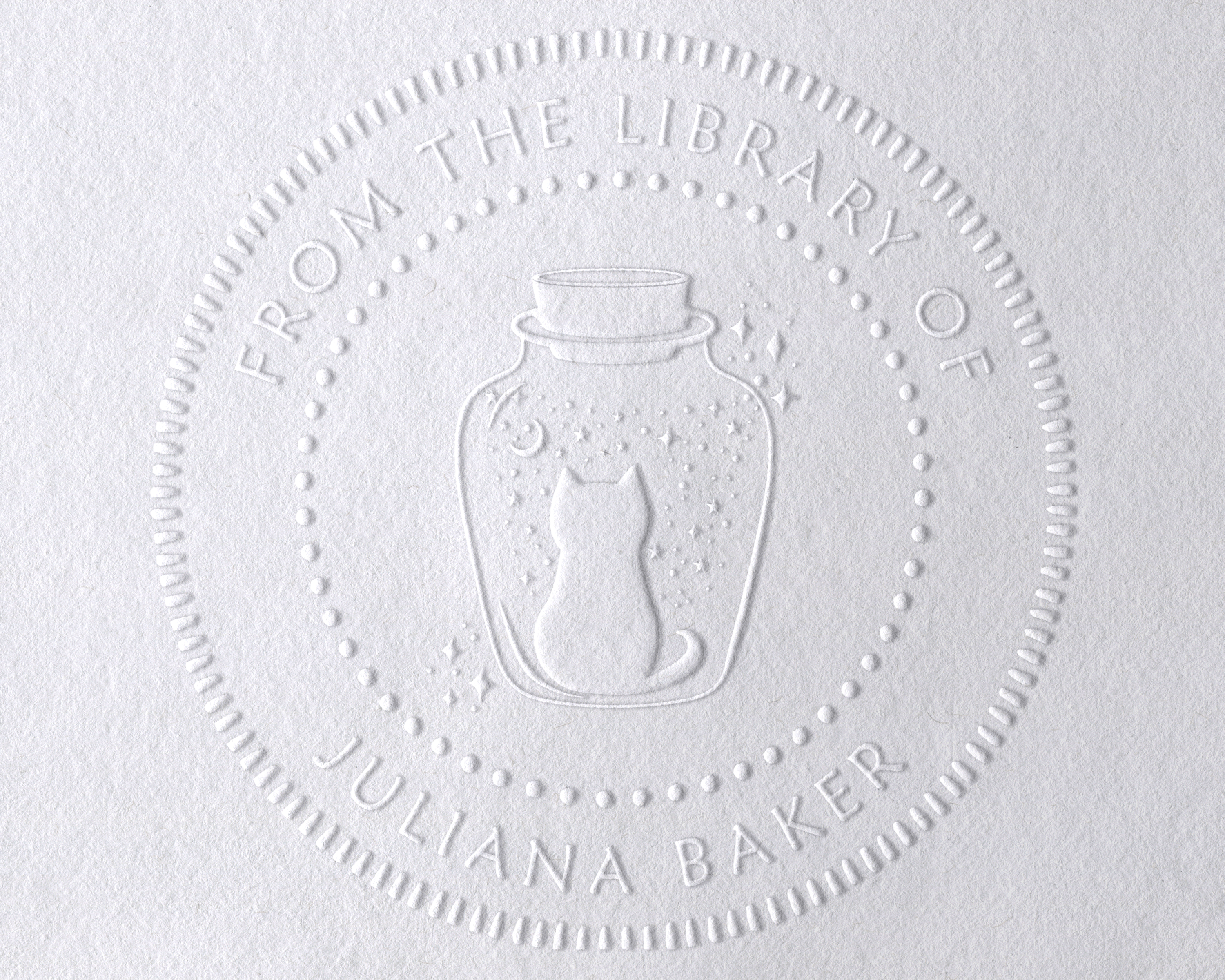 Personalized Book Embosser - JL-FloralCats23