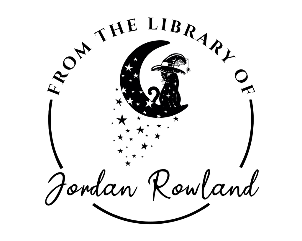 Personalized Book Self Ink Stamp - JL-FloralCats24