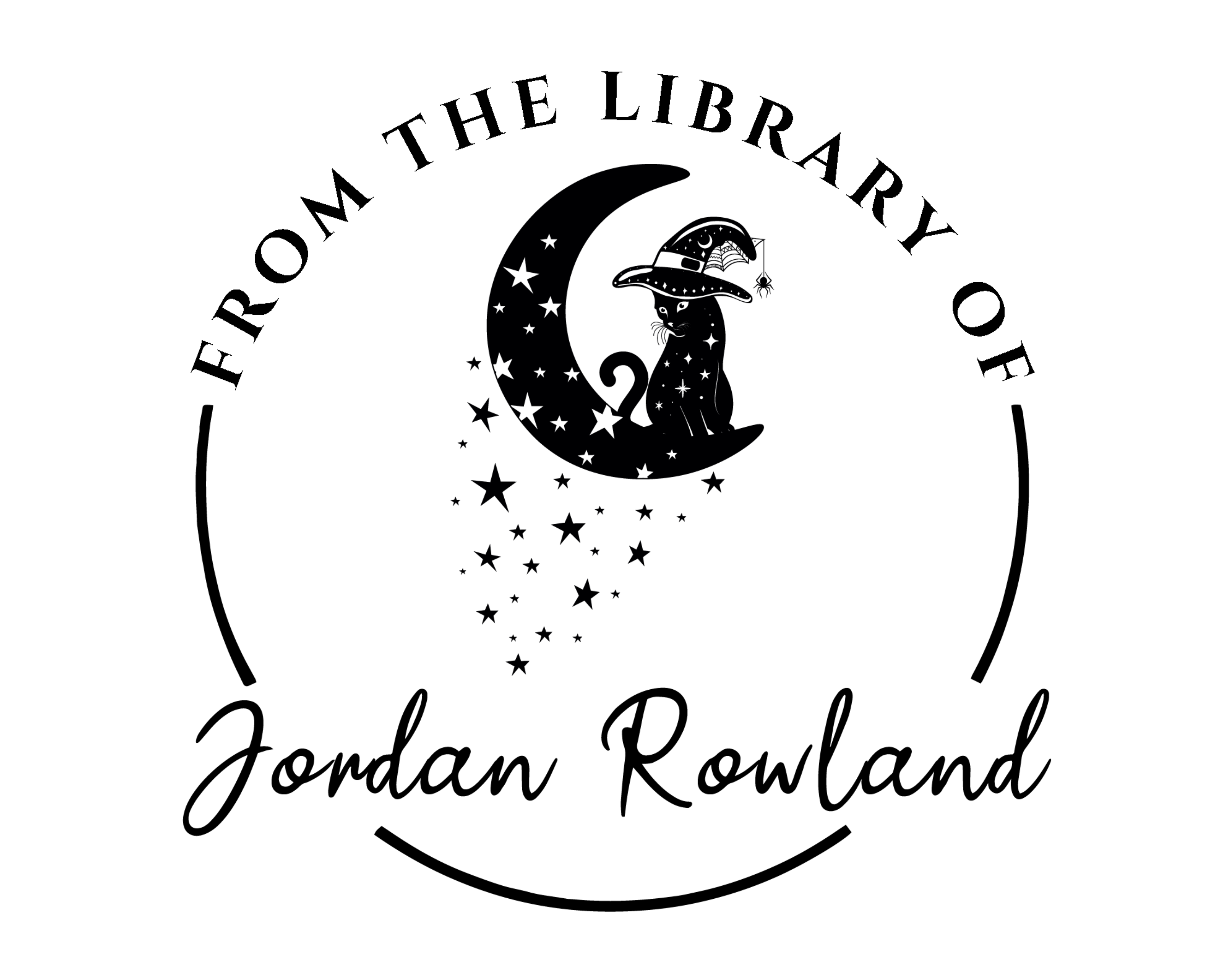 Personalized Book Wooden Handle Stamp - JL-FloralCats24