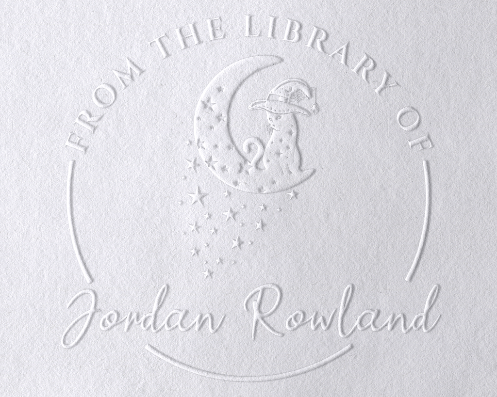 Personalized Book Embosser - JL-FloralCats24