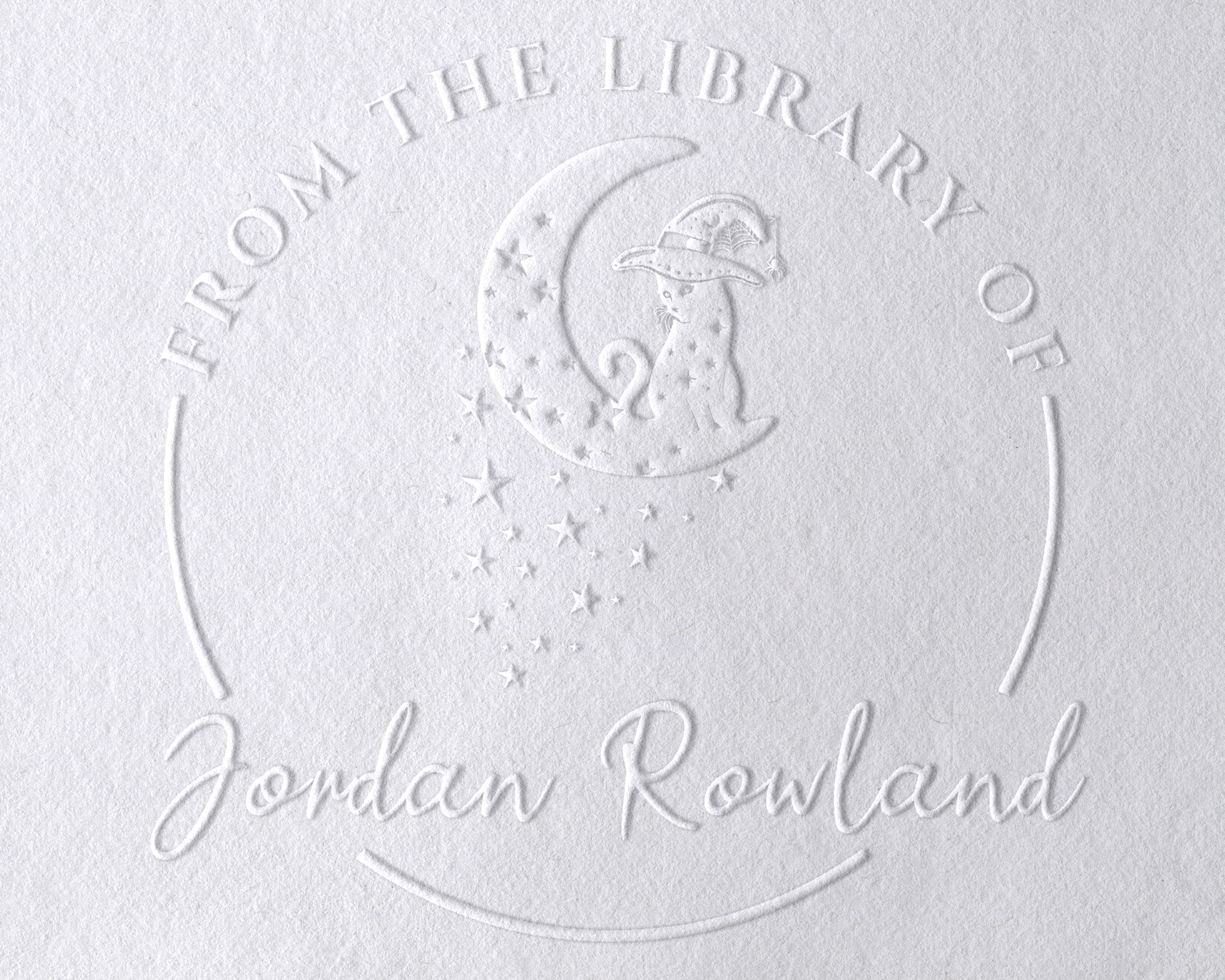 Personalized Book Embosser - JL-FloralCats24