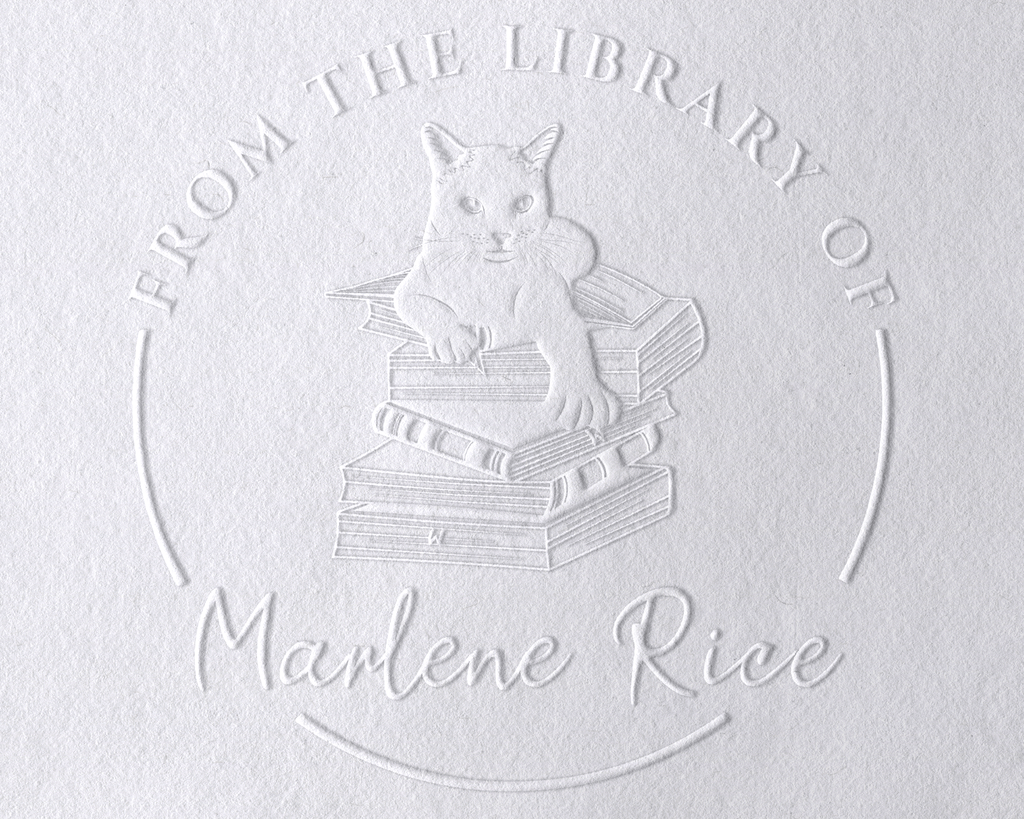 Personalized Book Embosser - JL-FloralCats31
