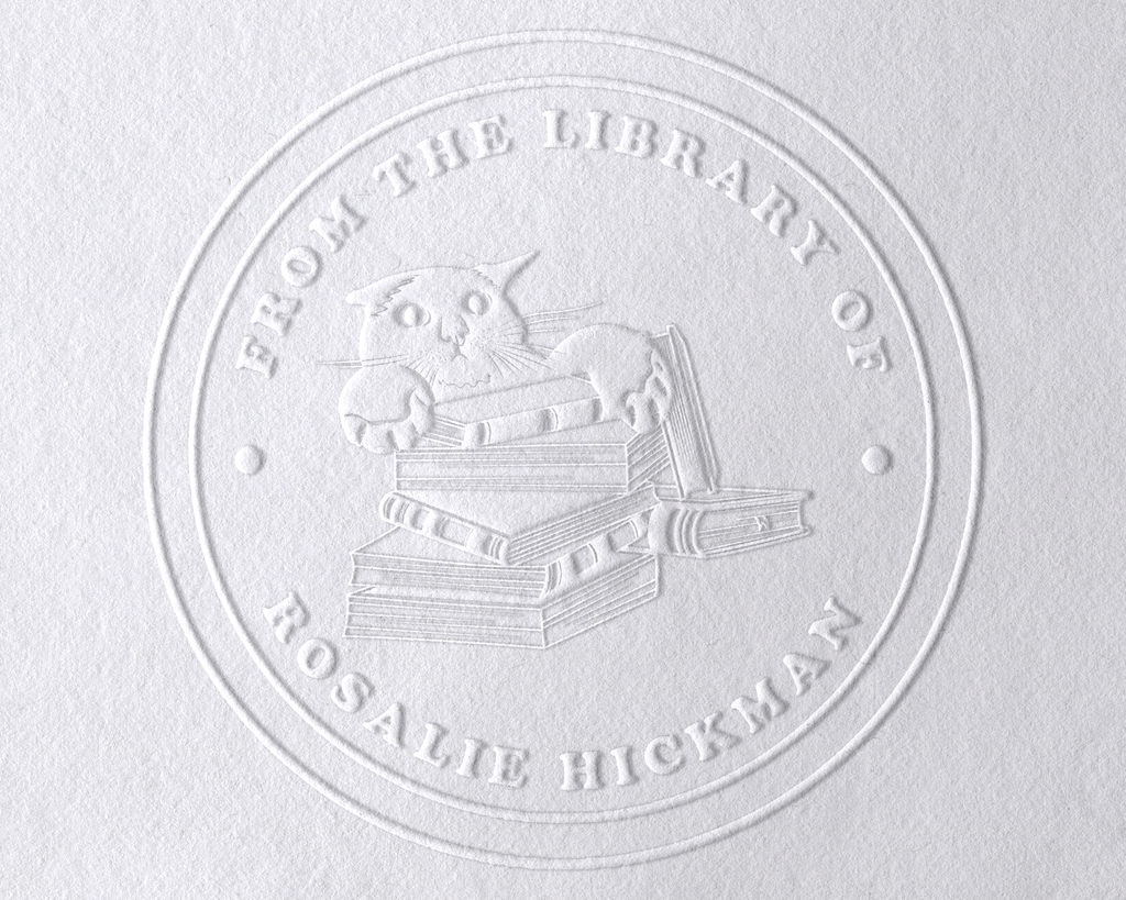 Personalized Book Embosser - JL-FloralCats33