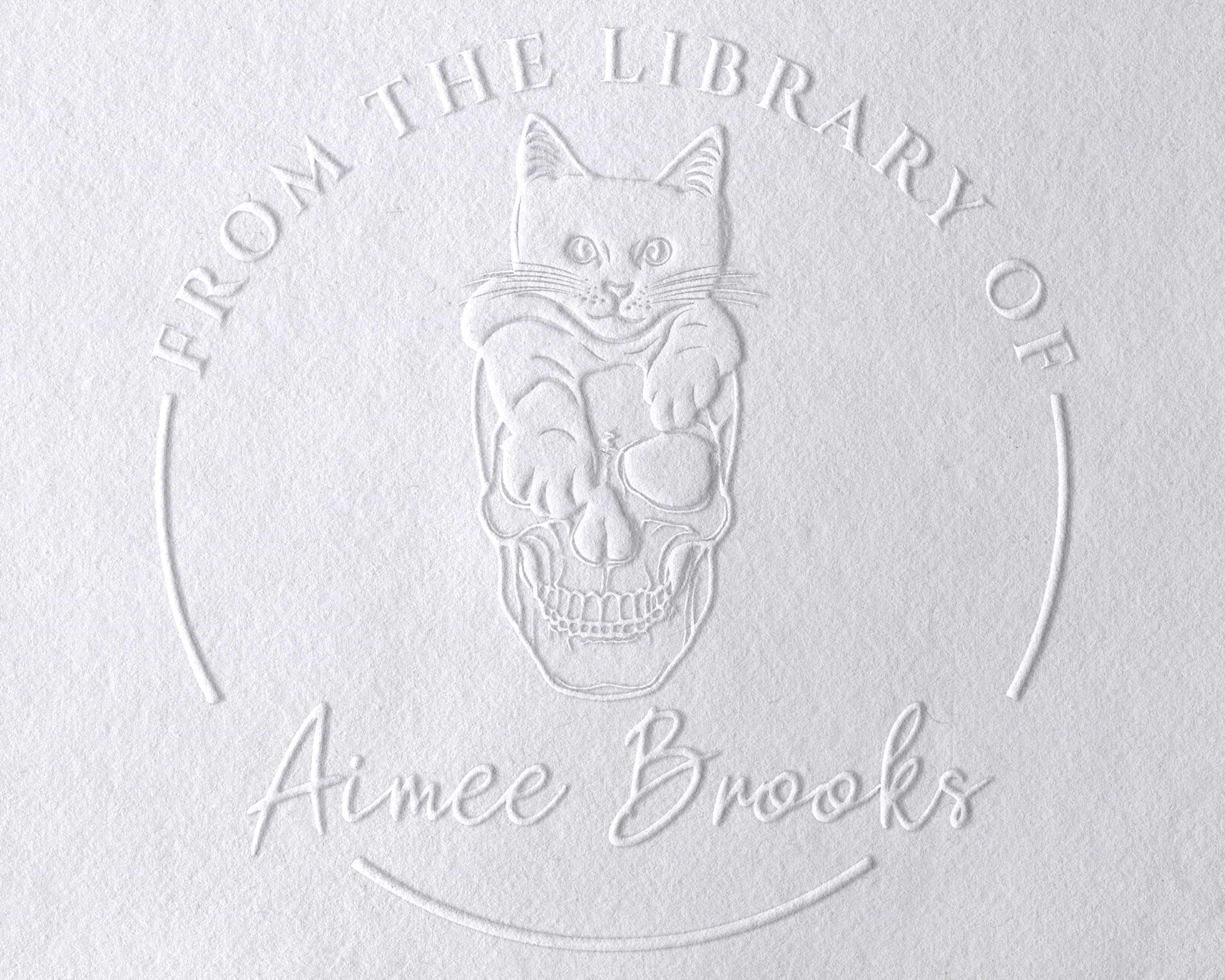 Personalized Book Embosser - JL-FloralCats3