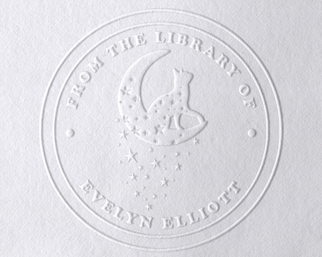 Personalized Book Embosser - JL-FloralCats5