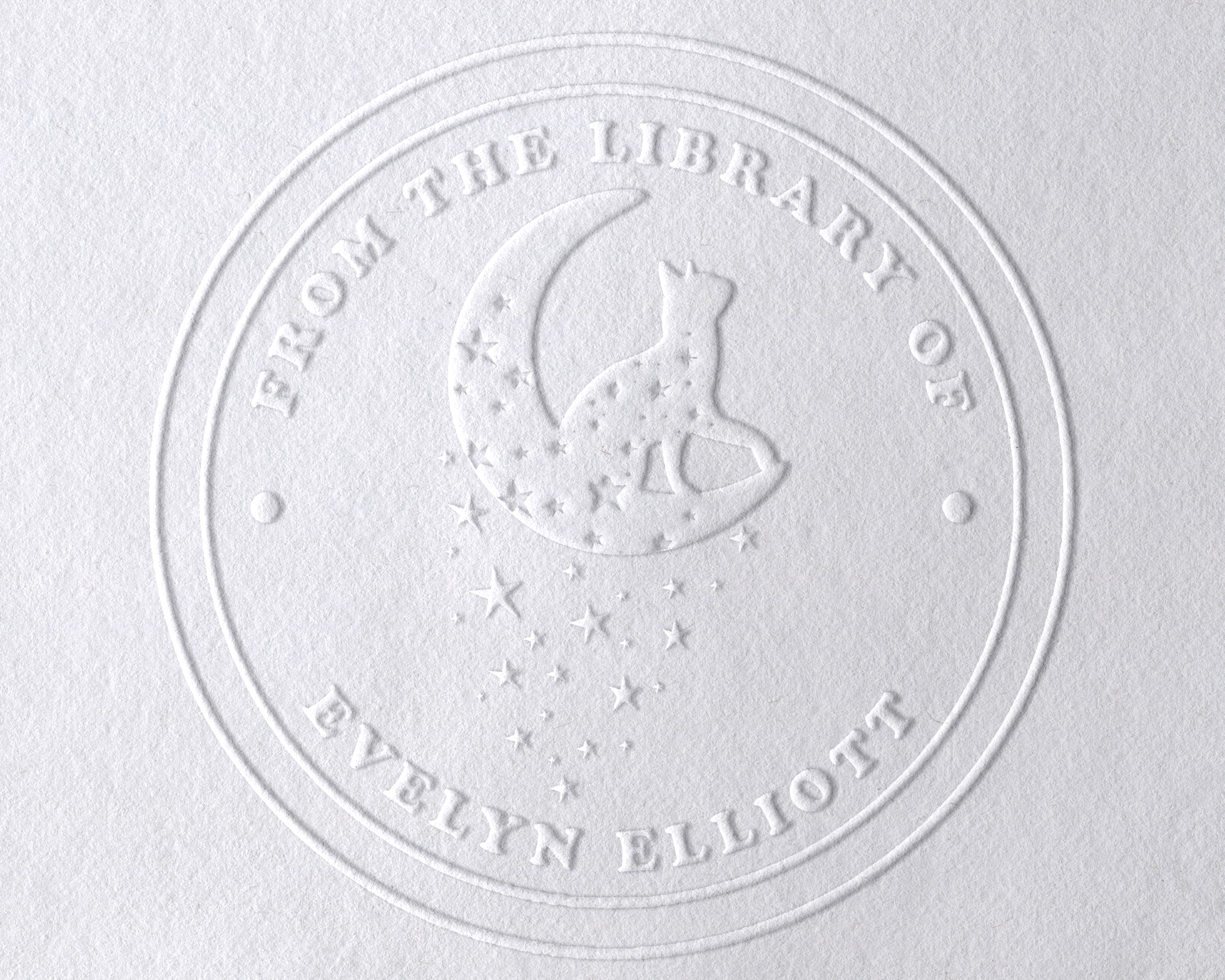 Personalized Book Embosser - JL-FloralCats5