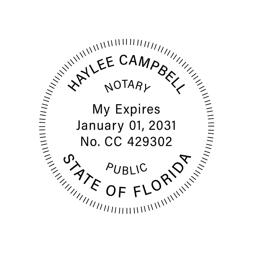 JL Florida Notary Stamp