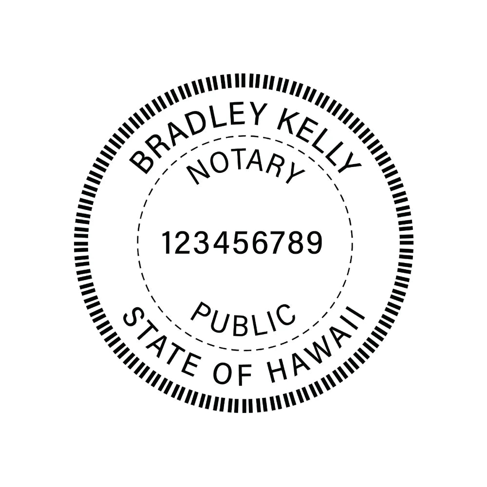 JL Hawaii Notary Stamp