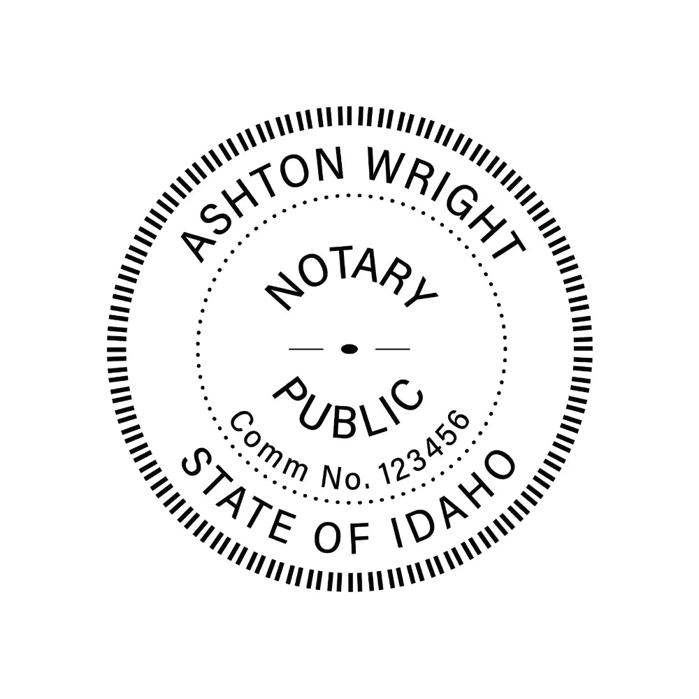 JL Idaho Notary Stamp