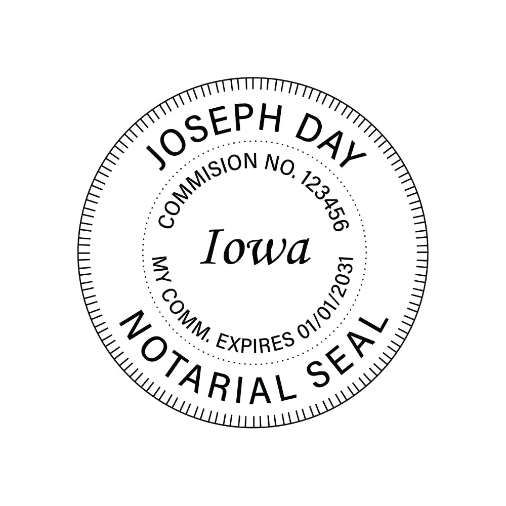 JL Iowa Notary Stamp