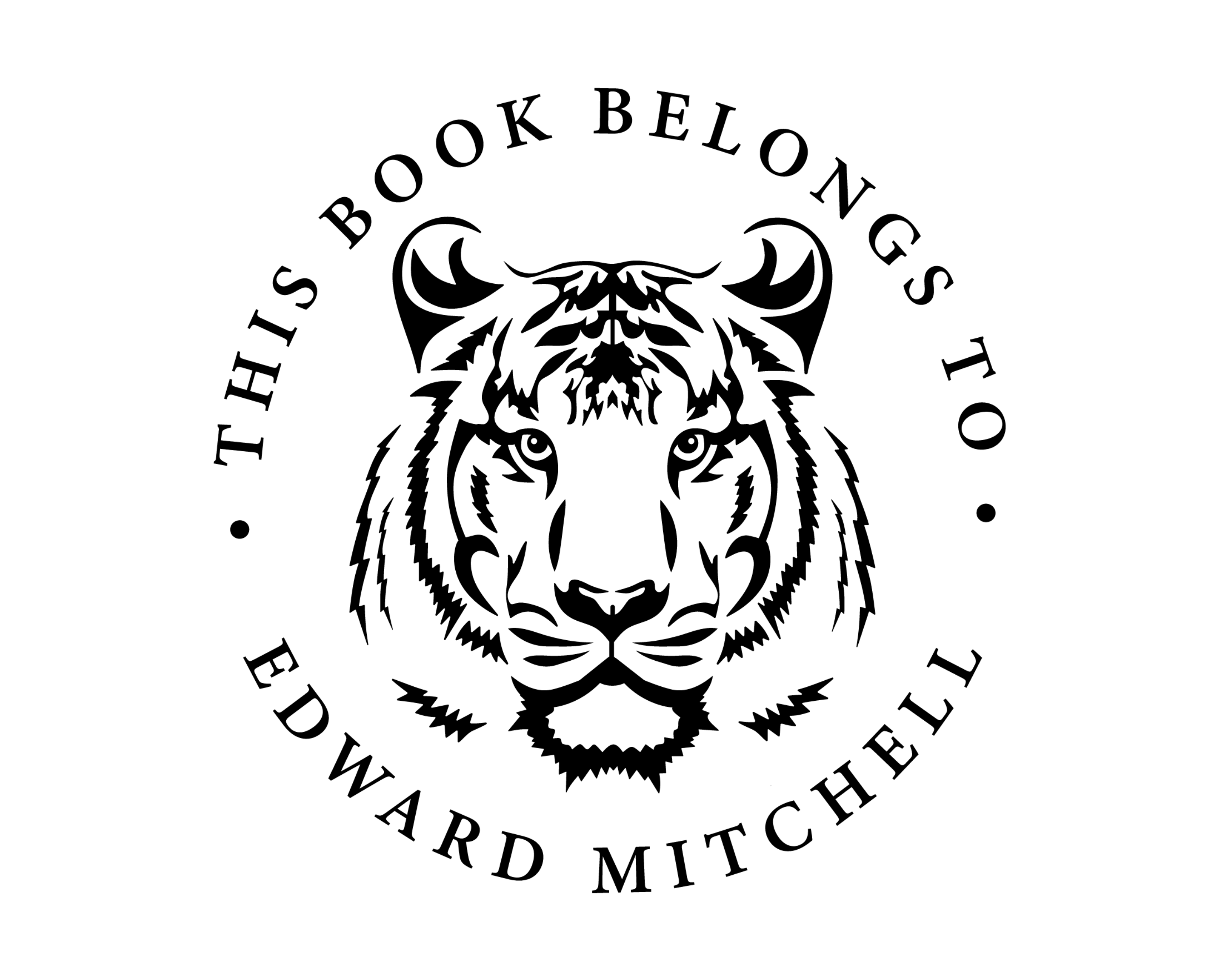 Personalized Book Self Ink Stamp - JL-JUNGLE12