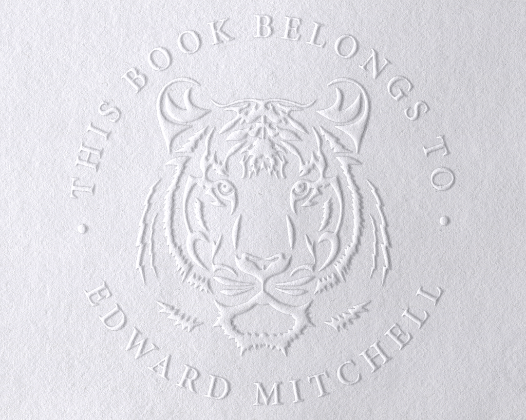 Animal Themed Personalized Book Embosser - JL-JUNGLE12