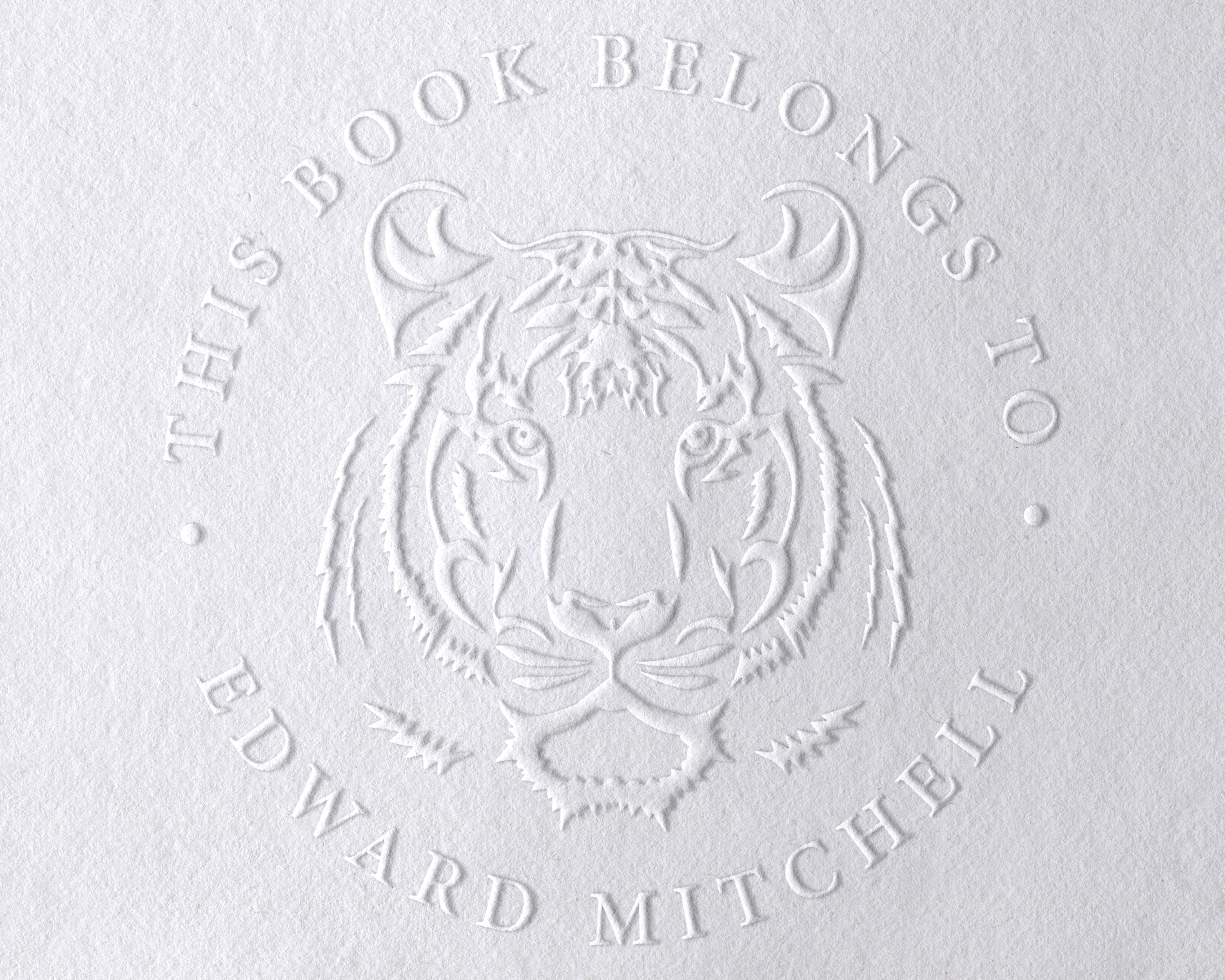 Animal Themed Personalized Book Embosser - JL-JUNGLE12