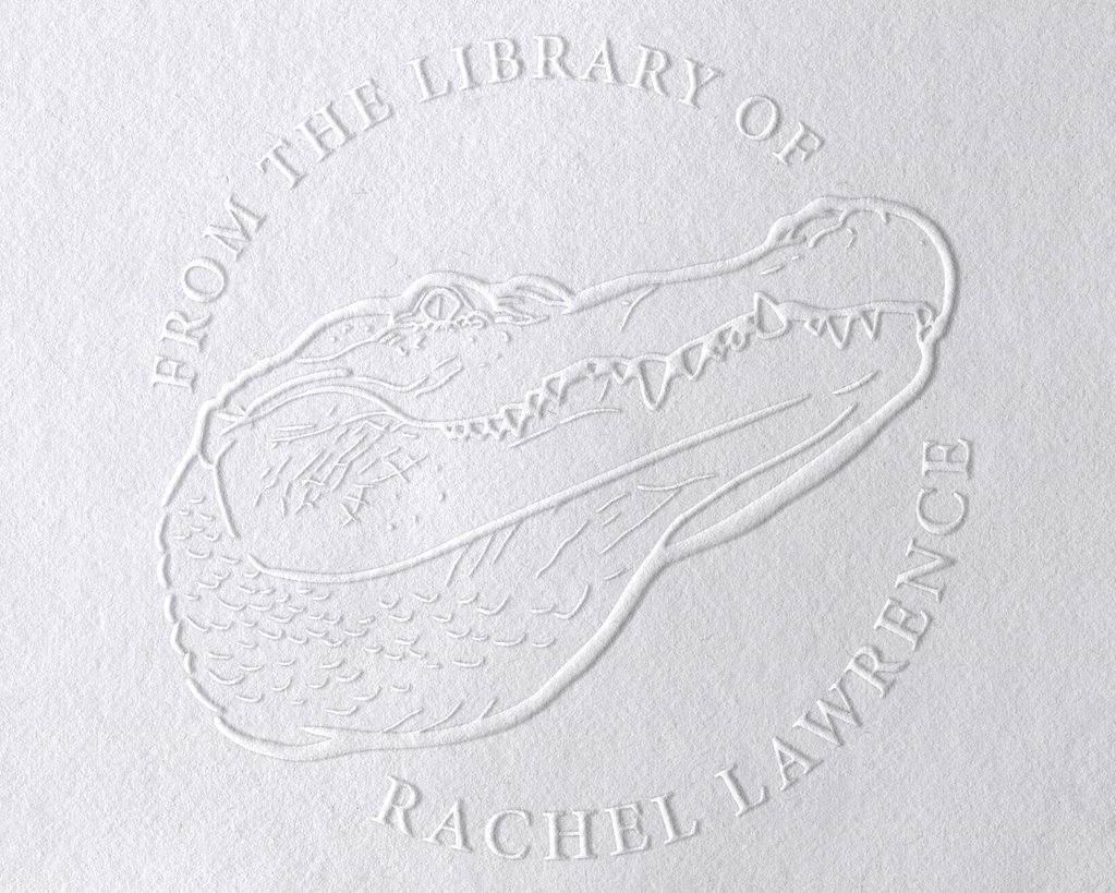 Animal Themed Personalized Book Embosser - JL-JUNGLE13