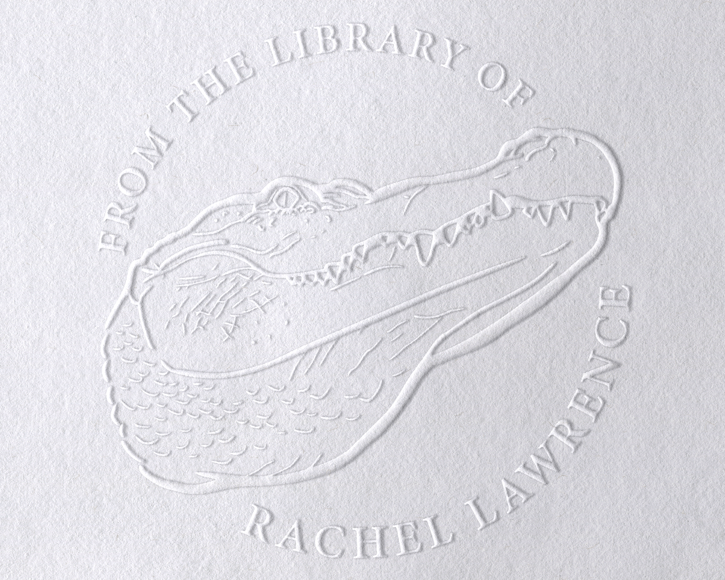 Animal Themed Personalized Book Embosser - JL-JUNGLE13