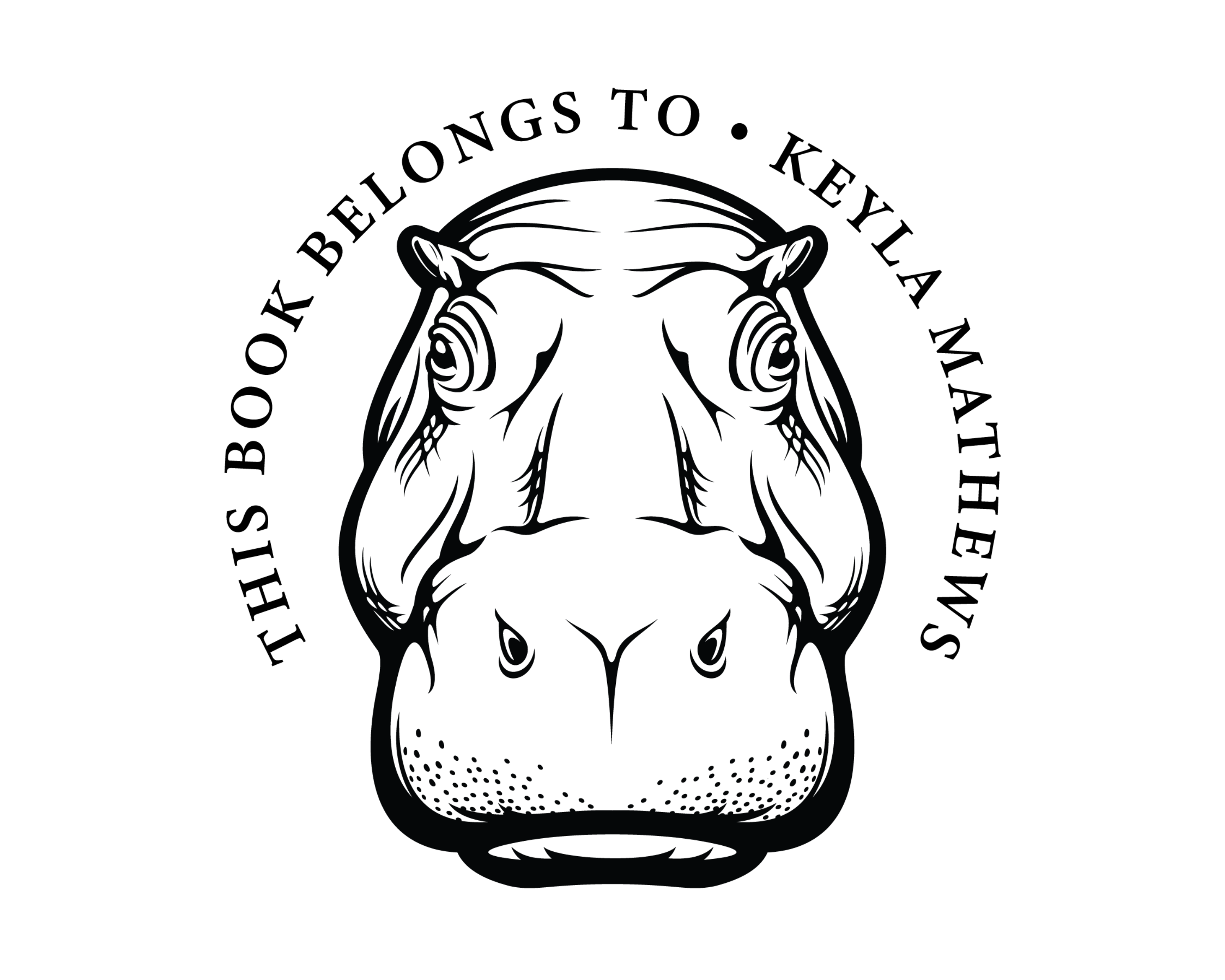 Personalized Book Self Ink Stamp - JL-JUNGLE17