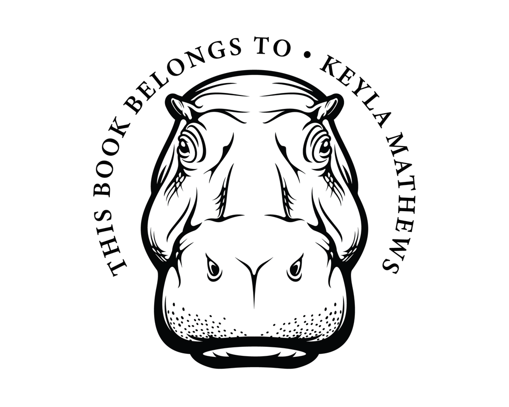 Personalized Book Wooden Handle Stamp - JL-JUNGLE17