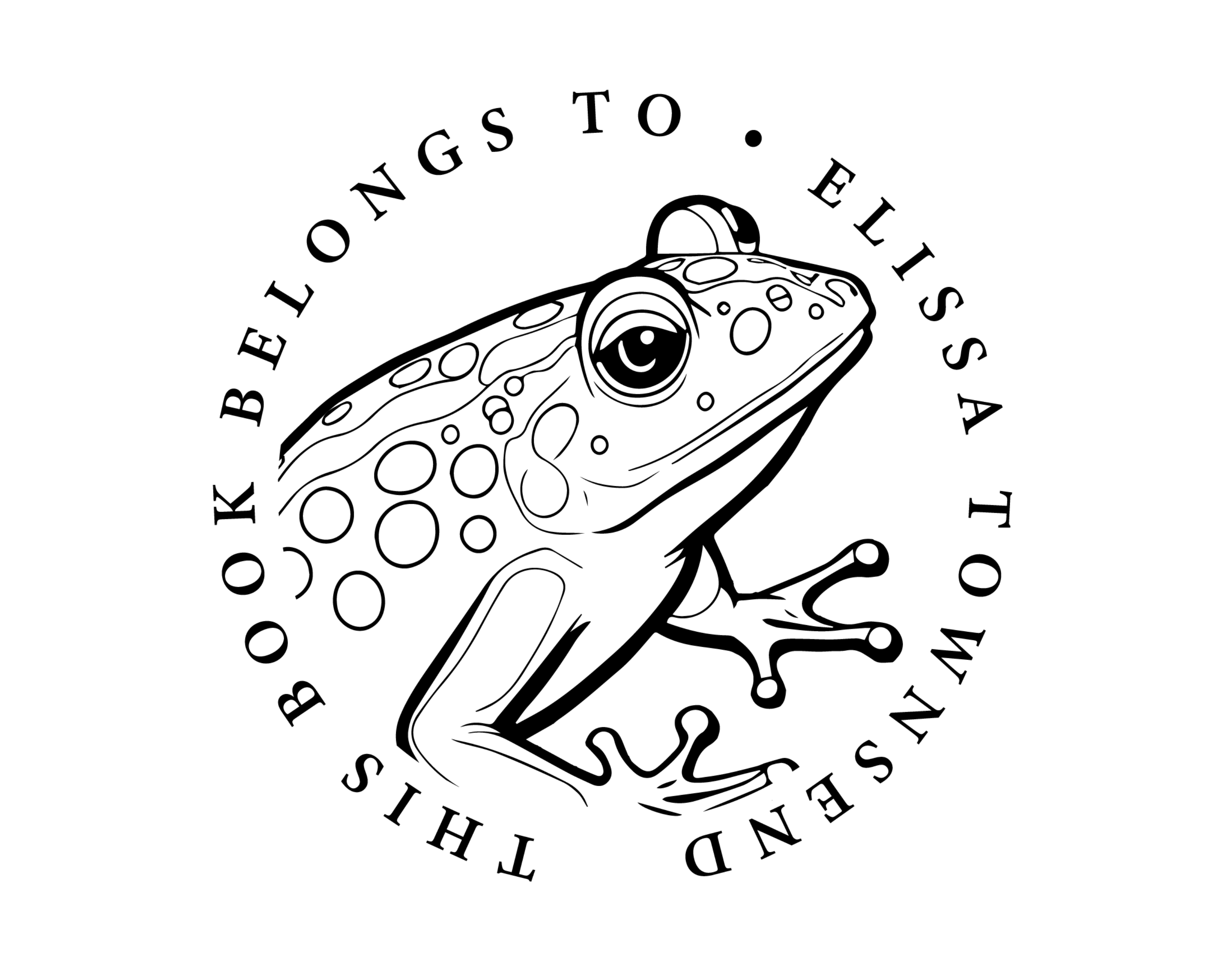 Personalized Book Wooden Handle Stamp - JL-JUNGLE18