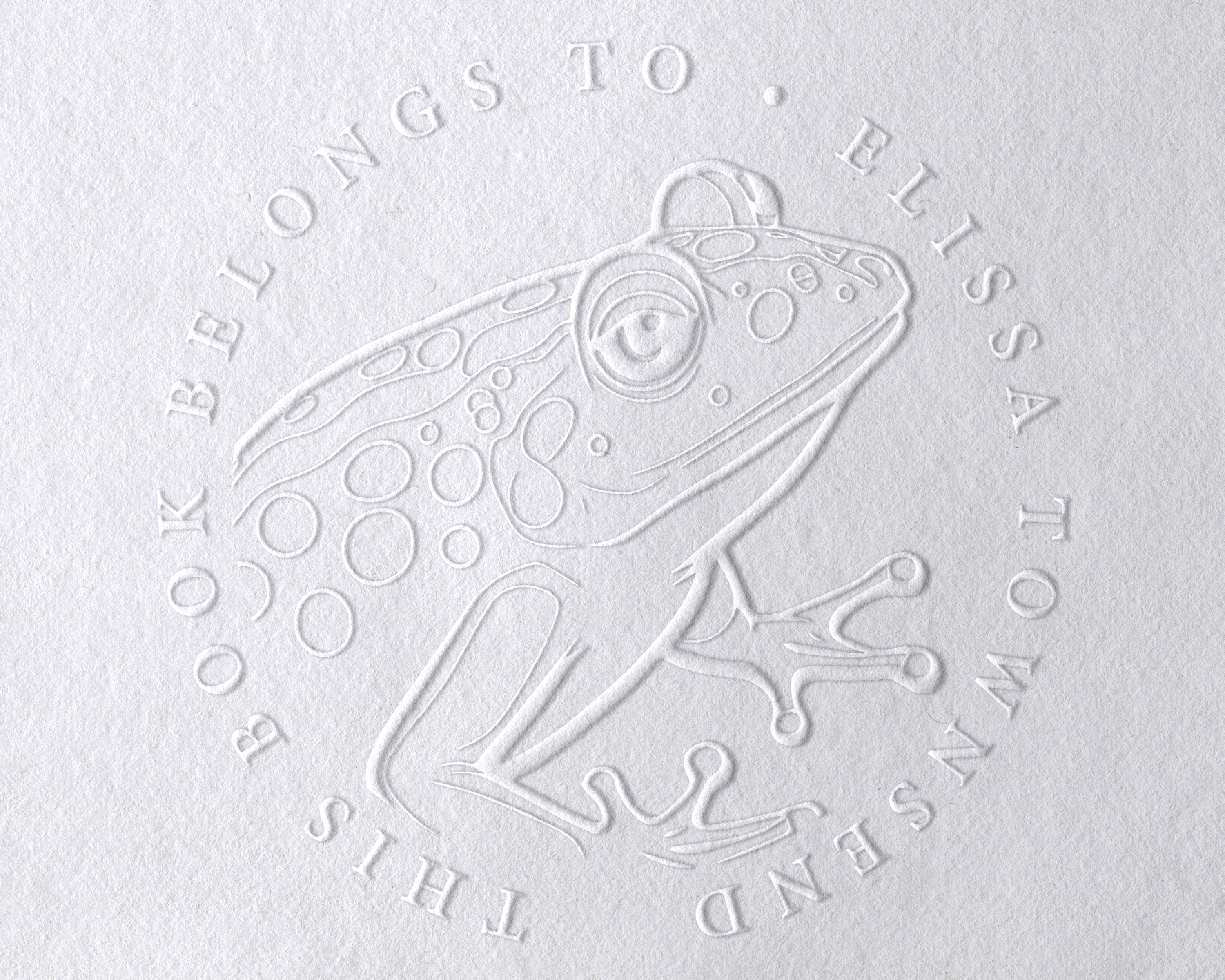 Animal Themed Personalized Book Embosser - JL-JUNGLE18