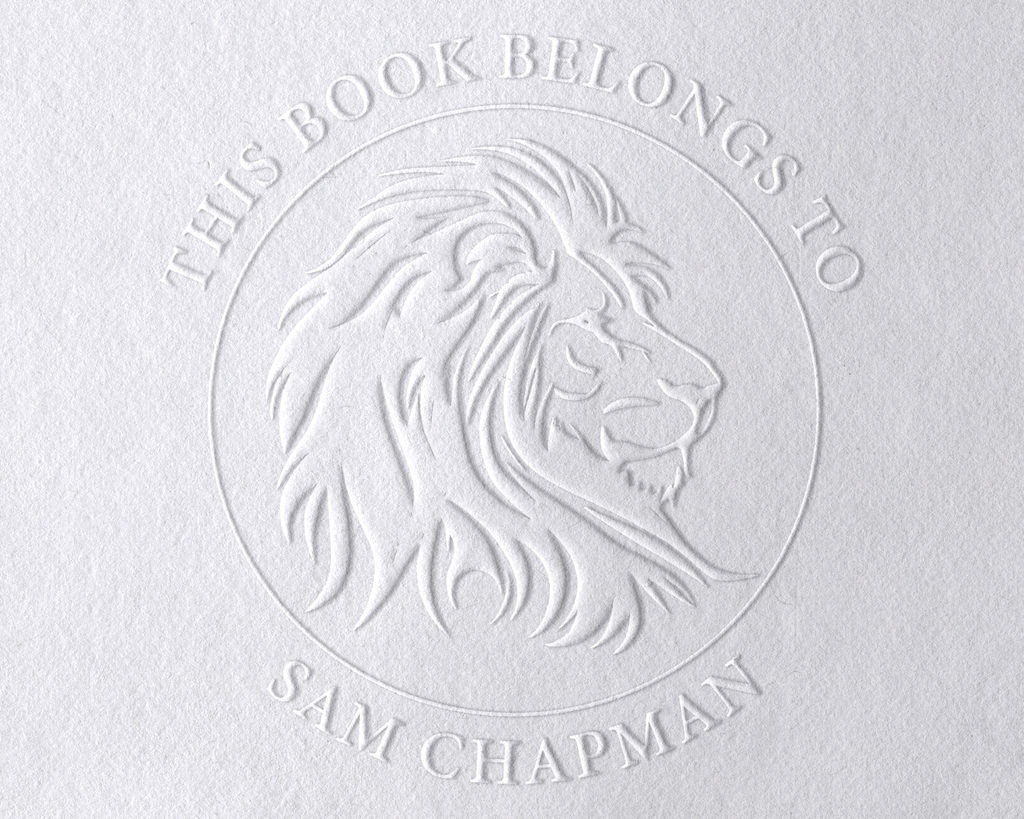 Animal Themed Personalized Book Embosser - JL-JUNGLE1