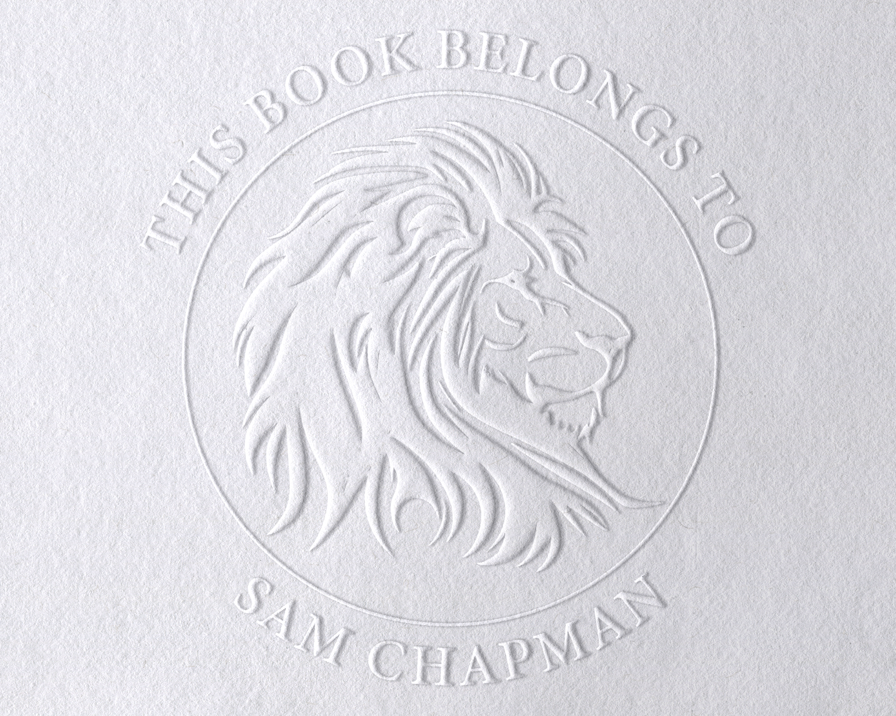 Animal Themed Personalized Book Embosser - JL-JUNGLE1