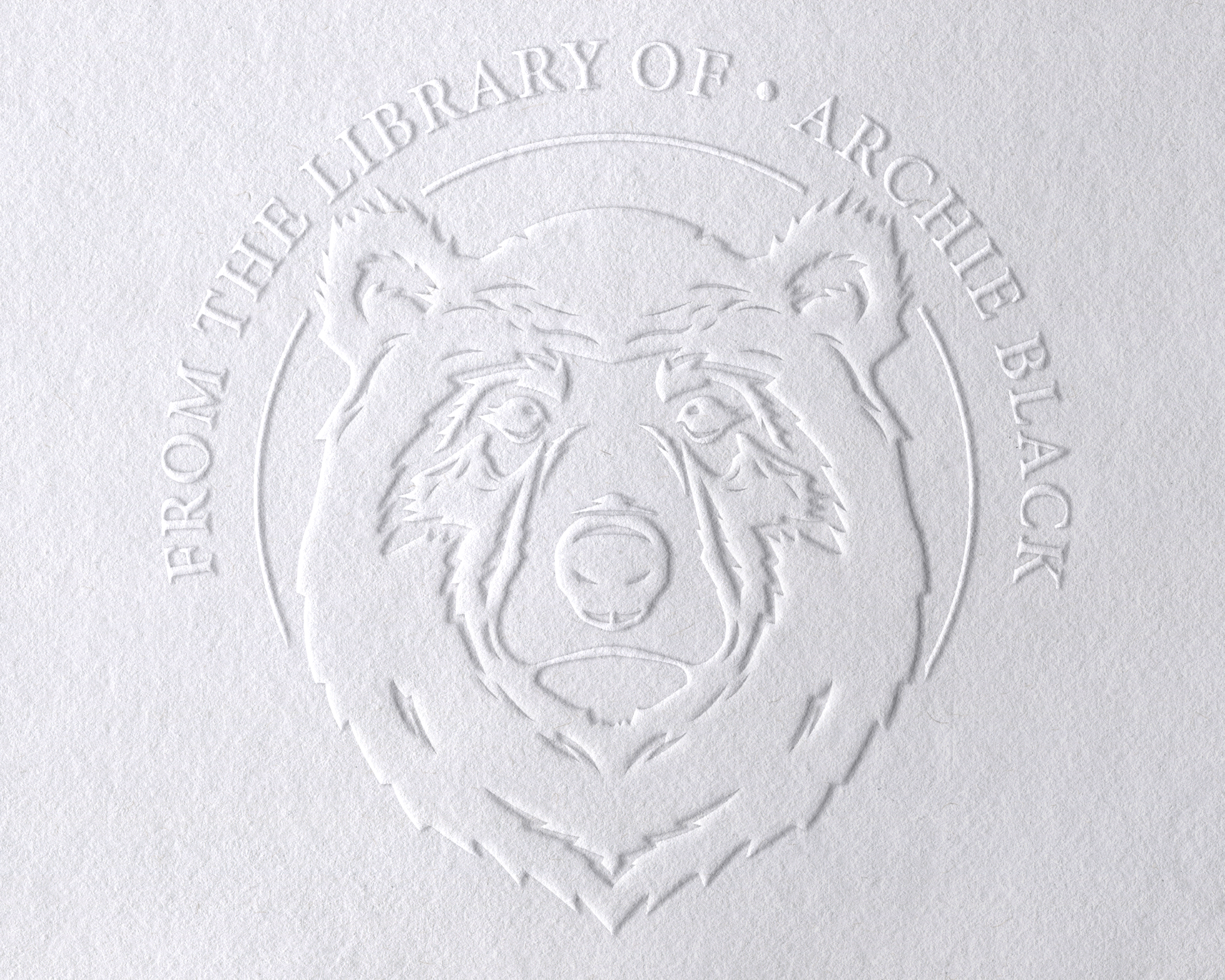 Animal Themed Personalized Book Embosser - JL-JUNGLE3