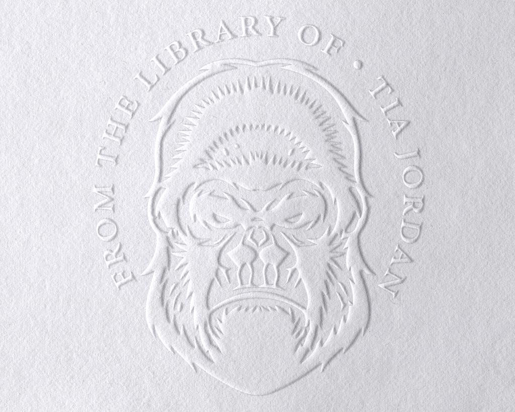 Animal Themed Personalized Book Embosser - JL-JUNGLE4