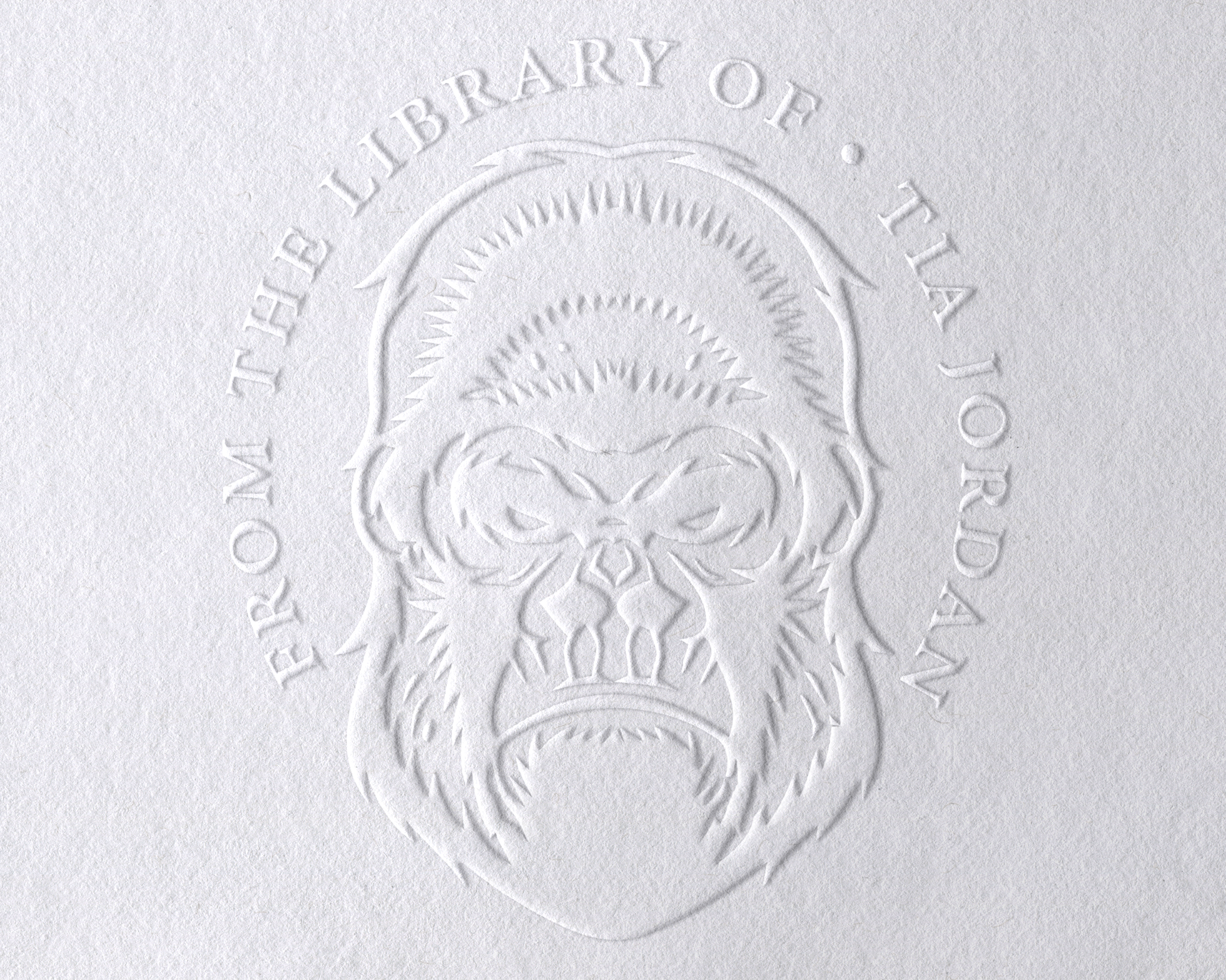 Animal Themed Personalized Book Embosser - JL-JUNGLE4