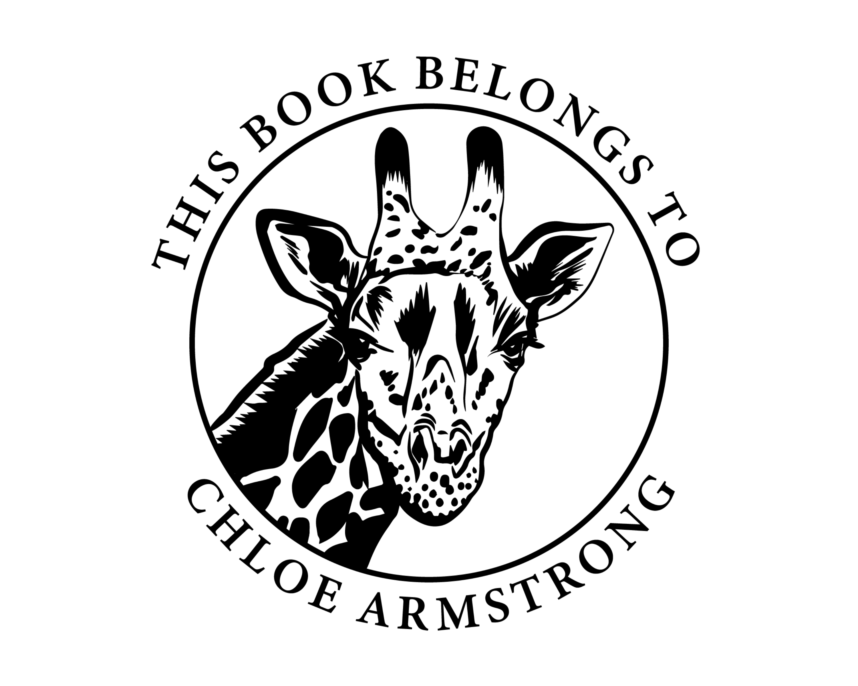 Personalized Book Self Ink Stamp - JL-JUNGLE7