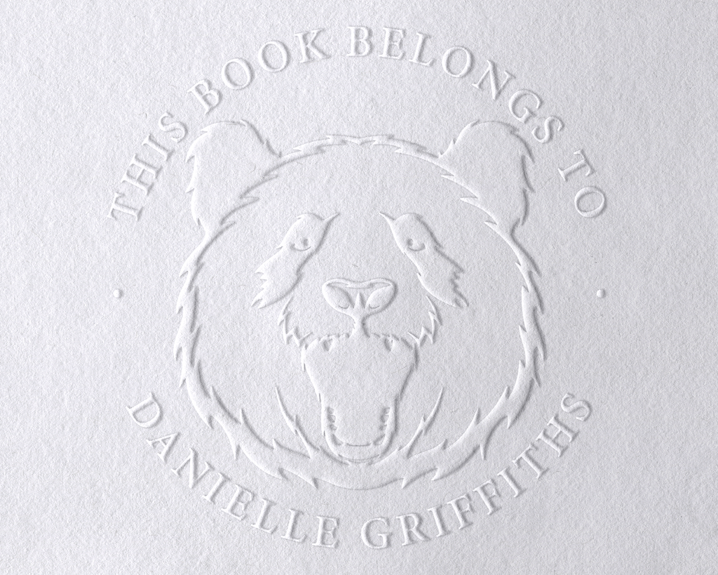 Animal Themed Personalized Book Embosser - JL-JUNGLE8