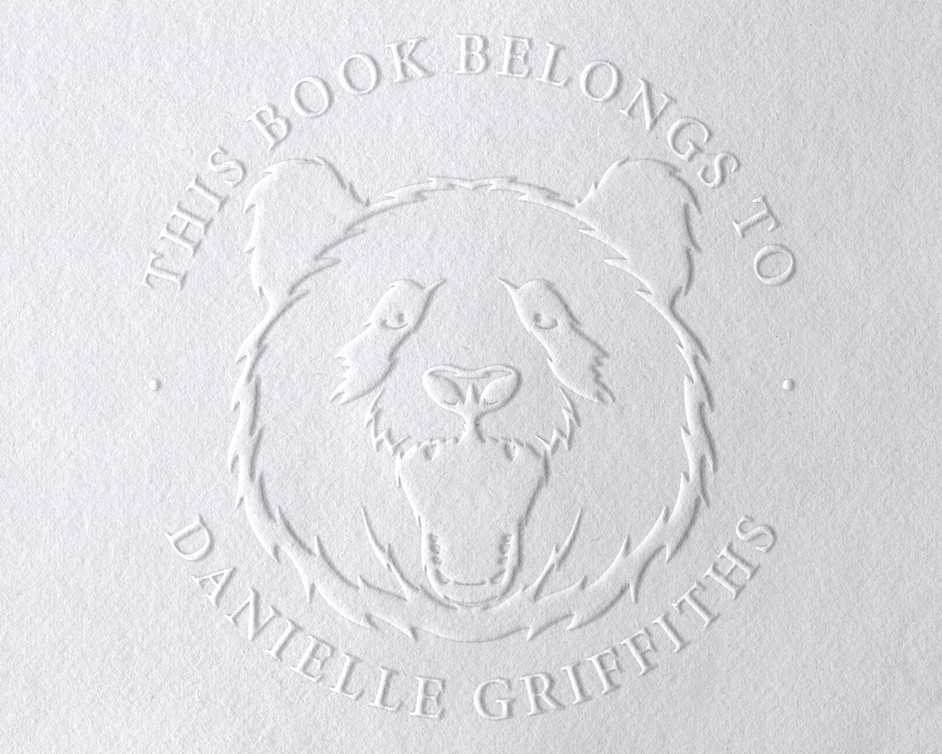 Animal Themed Personalized Book Embosser - JL-JUNGLE8