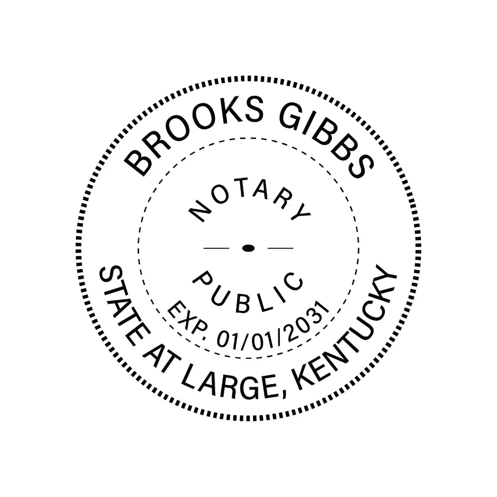 JL Kentucky Notary Stamp