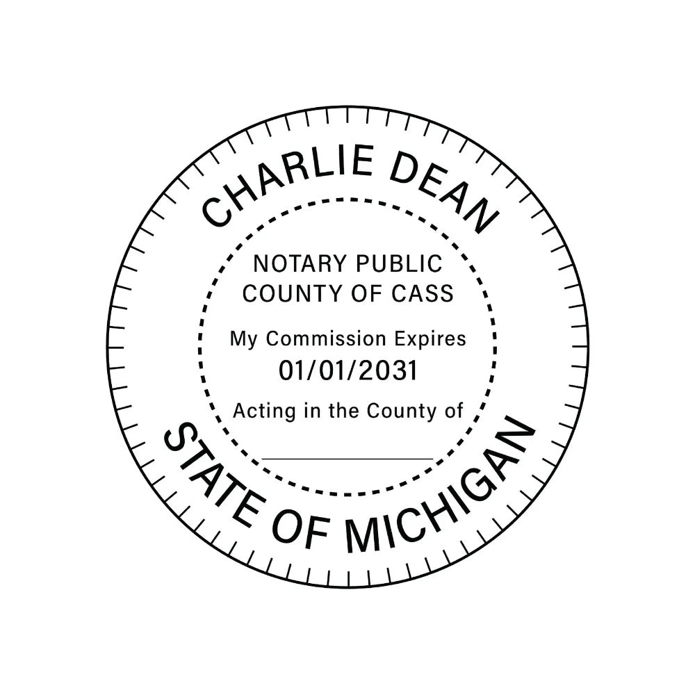 JL Michigan Notary Stamp