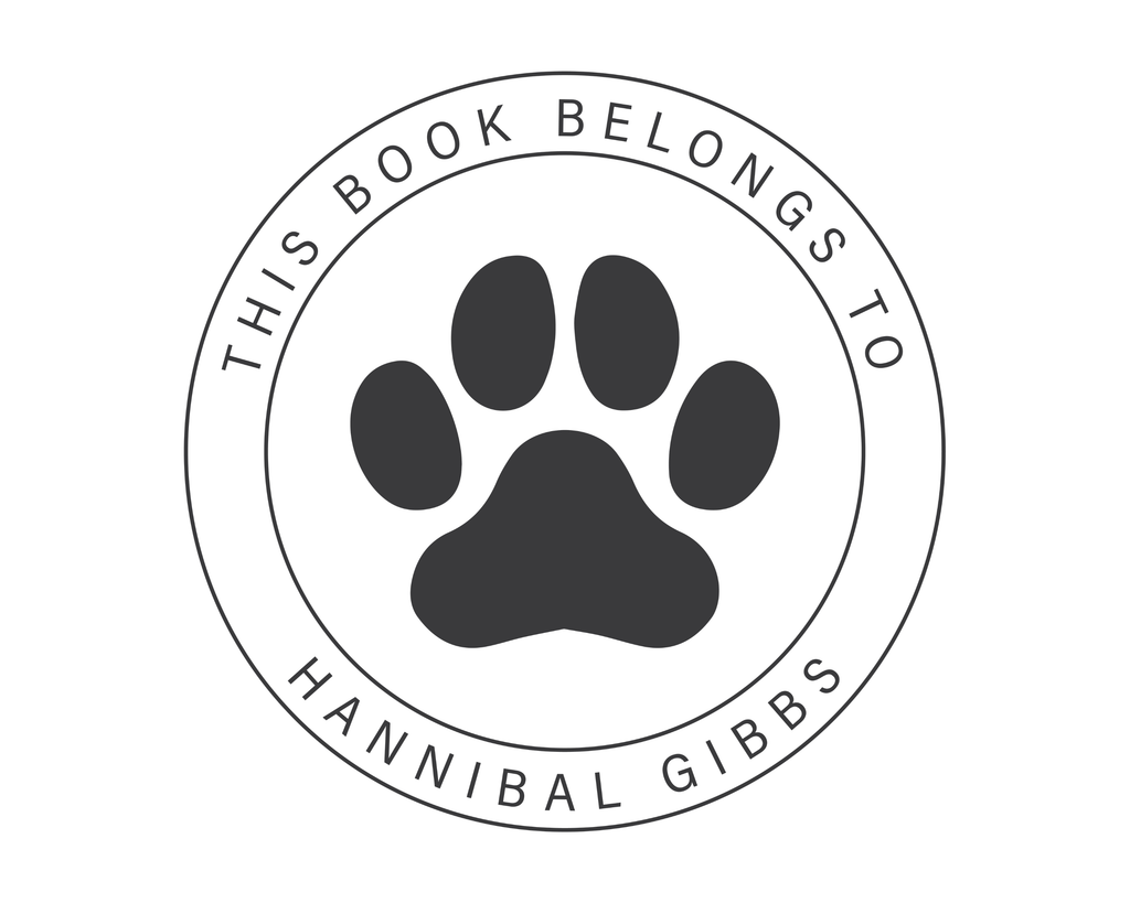 Personalized Book Self Ink Stamp - JL-PAW1