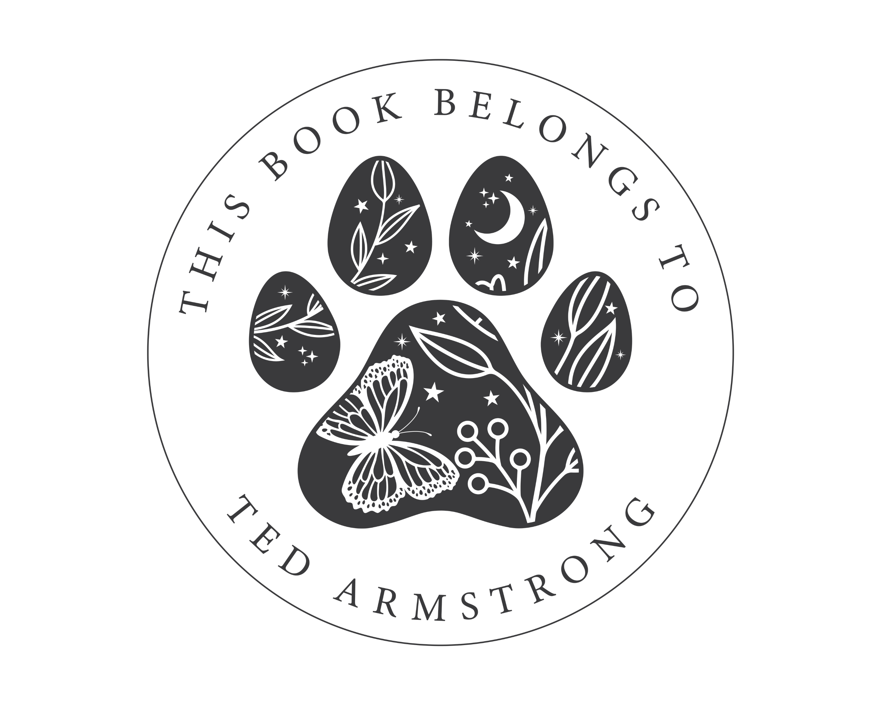 Personalized Book Wooden Handle Stamp - JL-PAW3