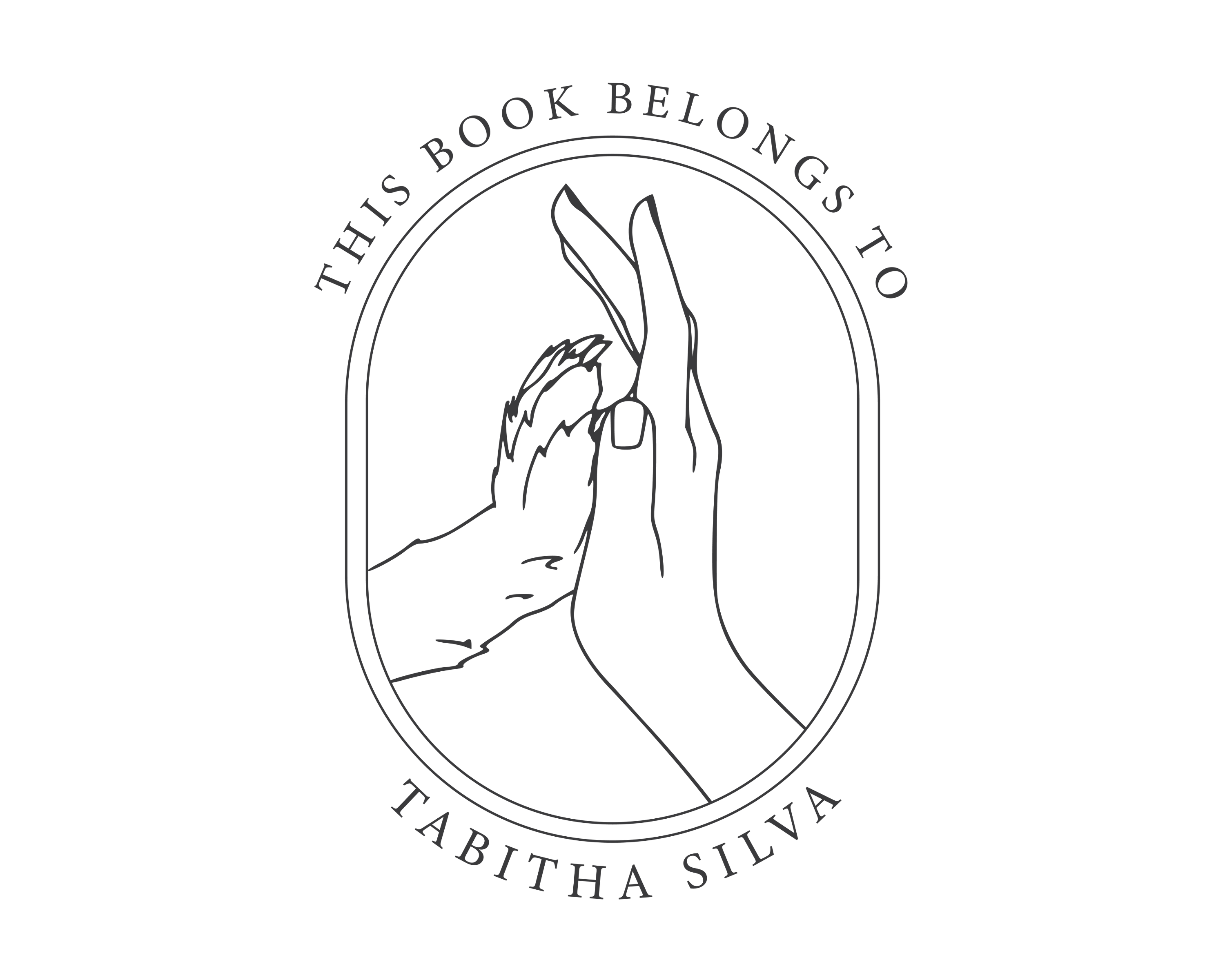 Personalized Book Self Ink Stamp - JL-PAW7