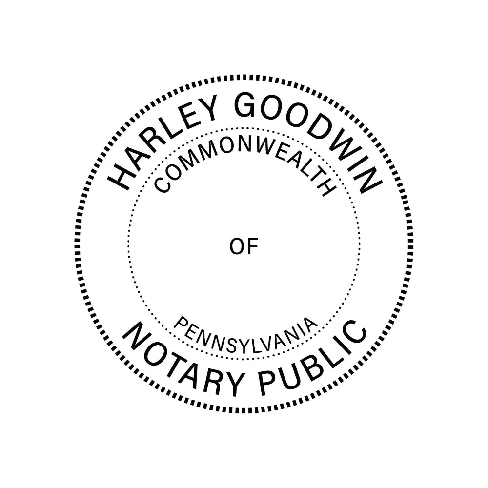 JL Pennsylvania Notary Stamp