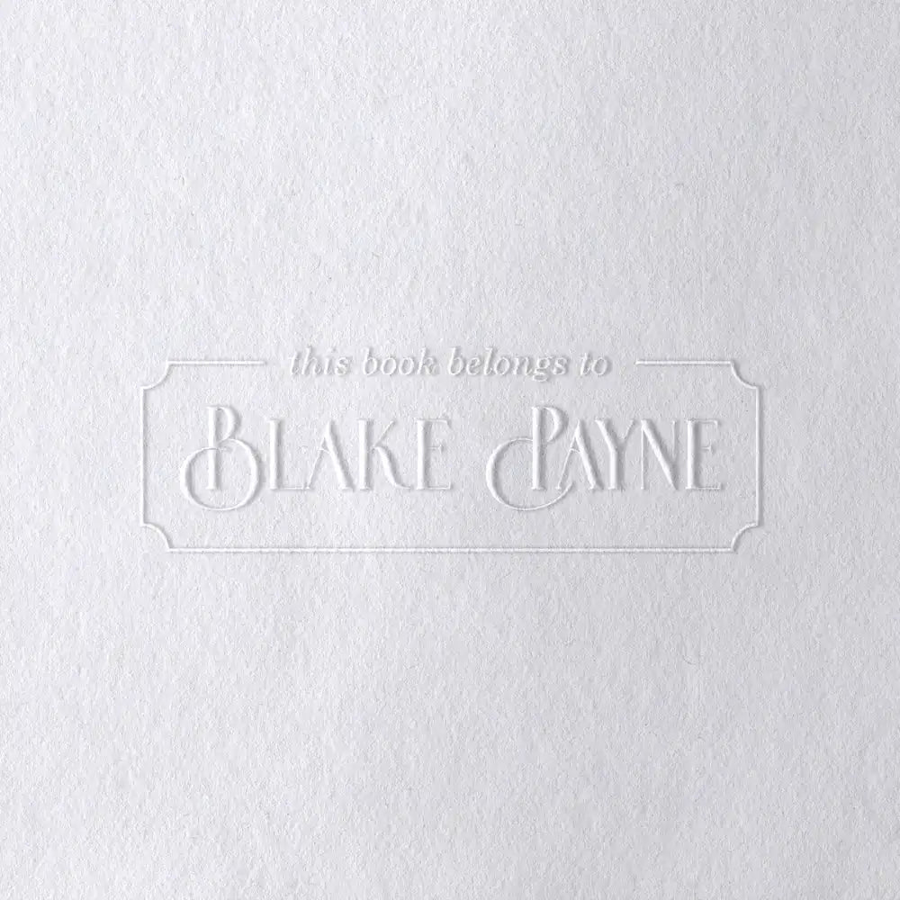 Belongs To Me Style Book Embossers