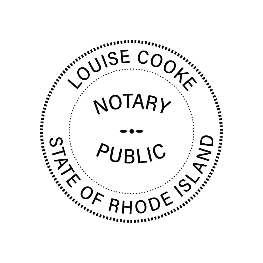 JL Rhode Island Notary Stamp