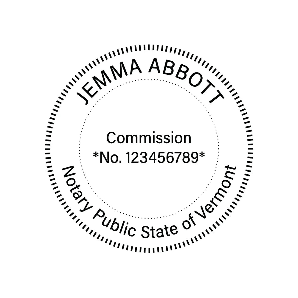 JL Vermont Notary Stamp