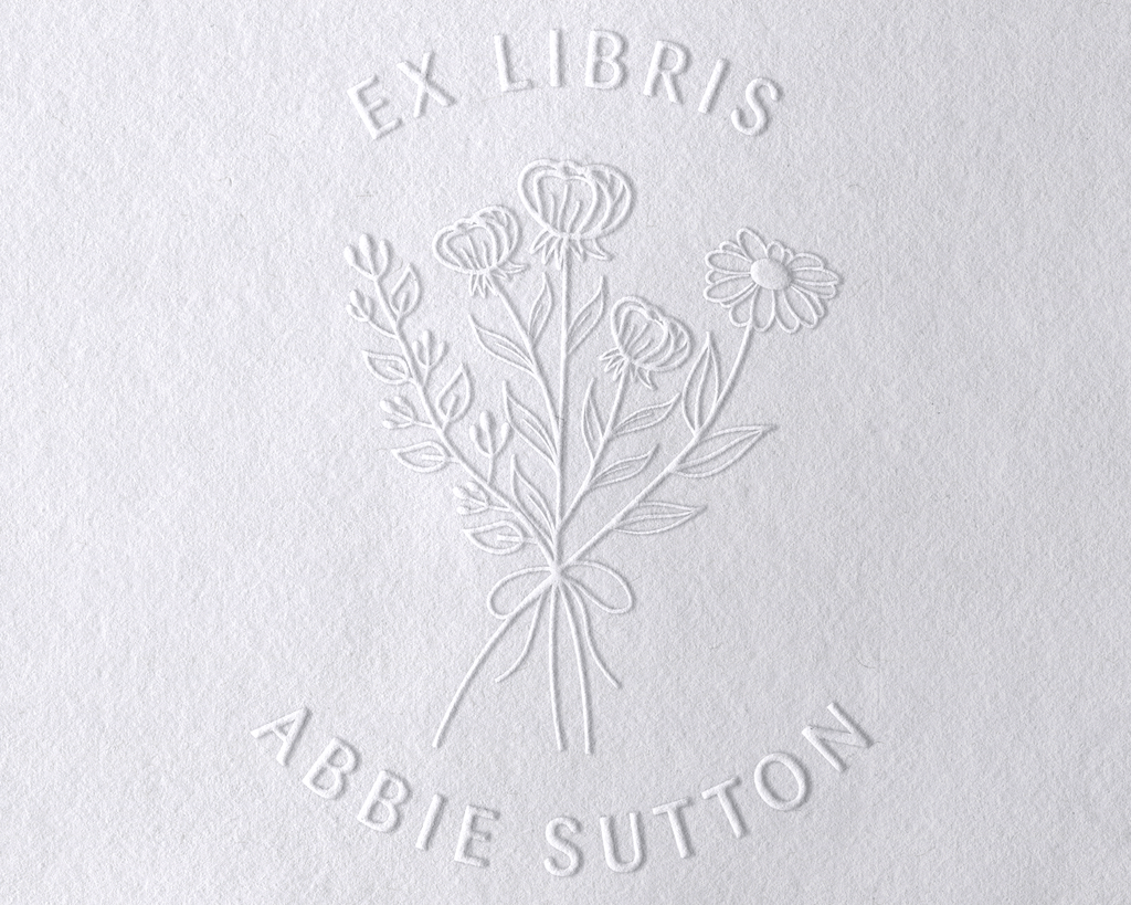 Personalized Book Embosser - JL-Wildflower1