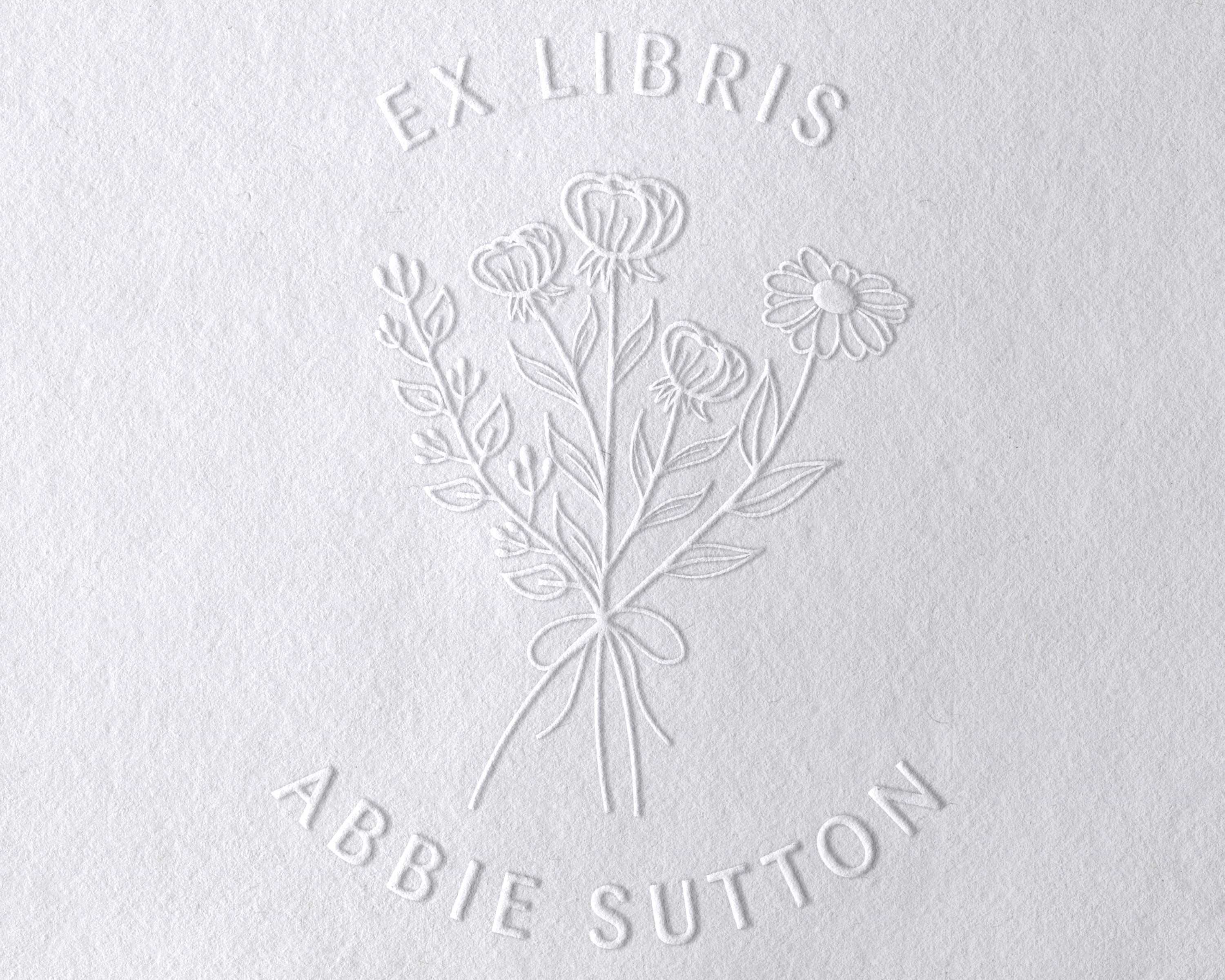 Personalized Book Embosser - JL-Wildflower1