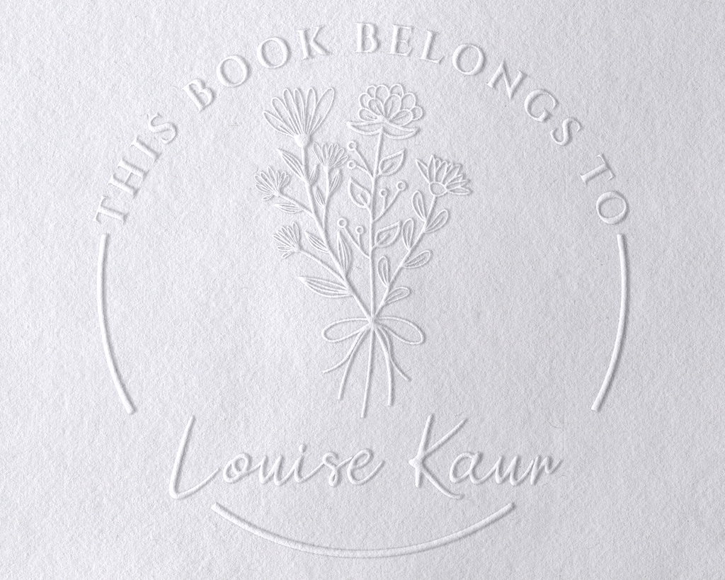 Personalized Book Embosser - JL-Wildflower11