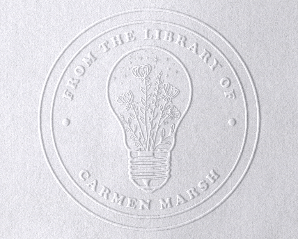 Personalized Book Embosser - JL-Wildflower12
