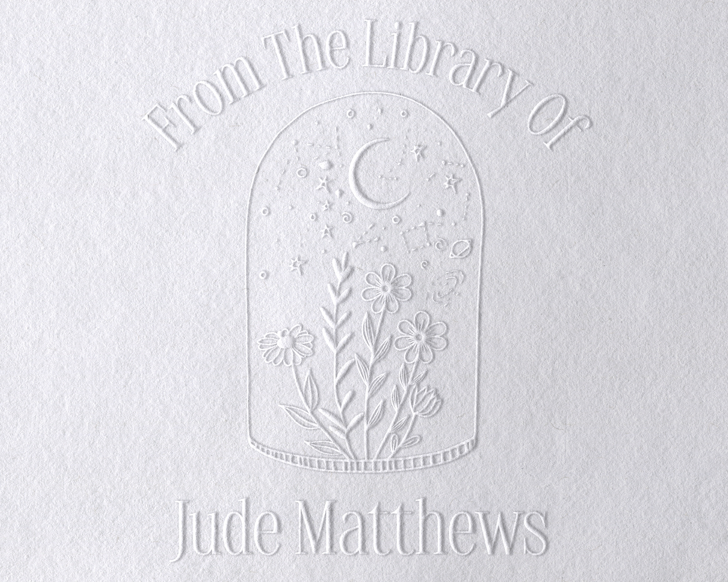Personalized Book Embosser - JL-Wildflower13