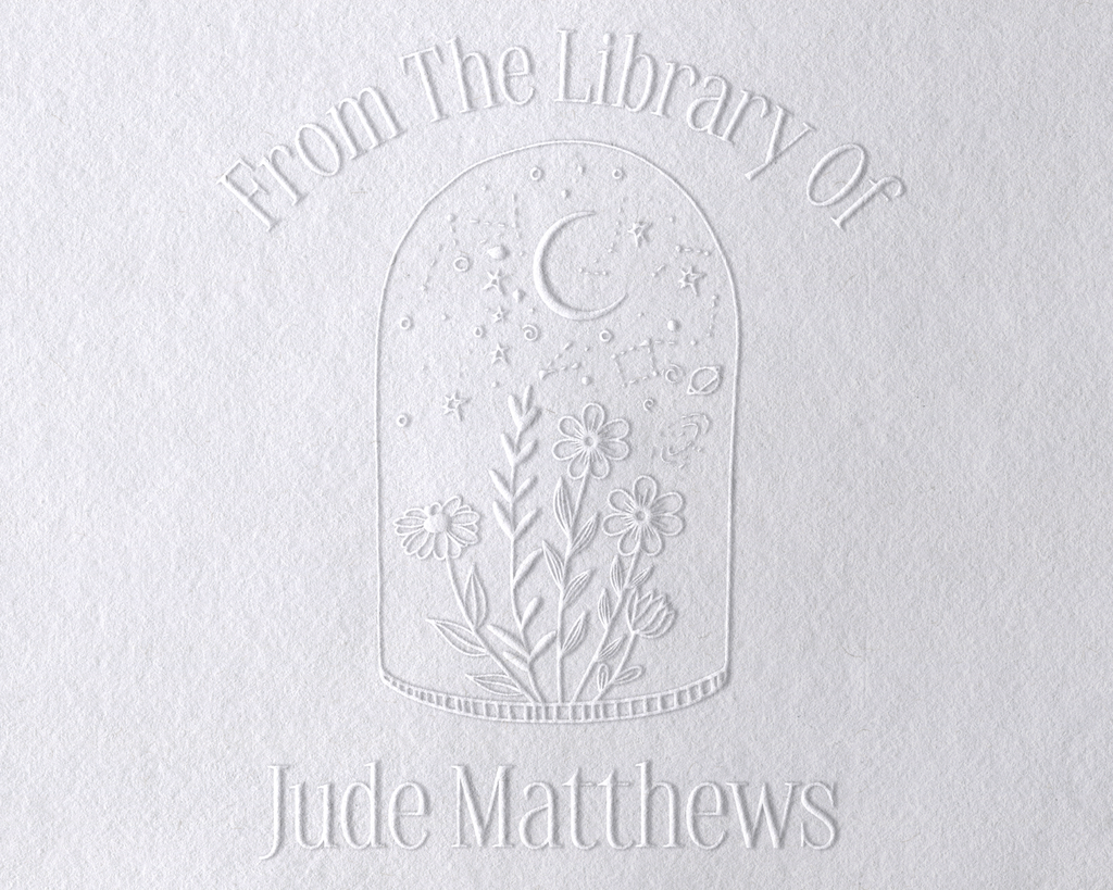 JL-Wildflower13 Personalized Book Embosser