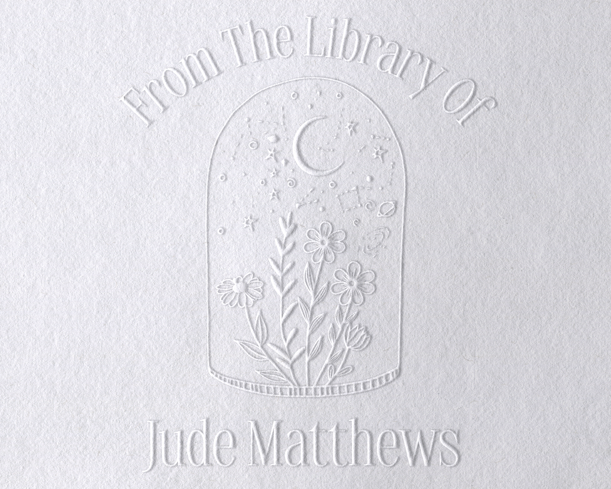 JL-Wildflower13 Personalized Book Embosser