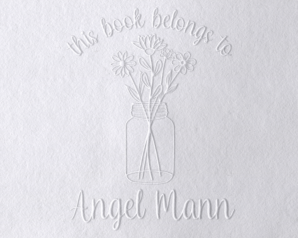 Personalized Book Embosser - JL-Wildflower14