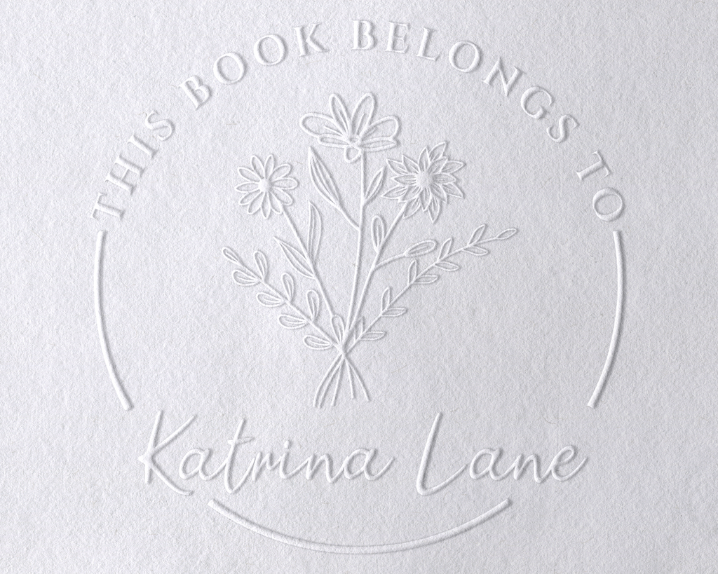 JL-Wildflower4 Personalized Book Embosser