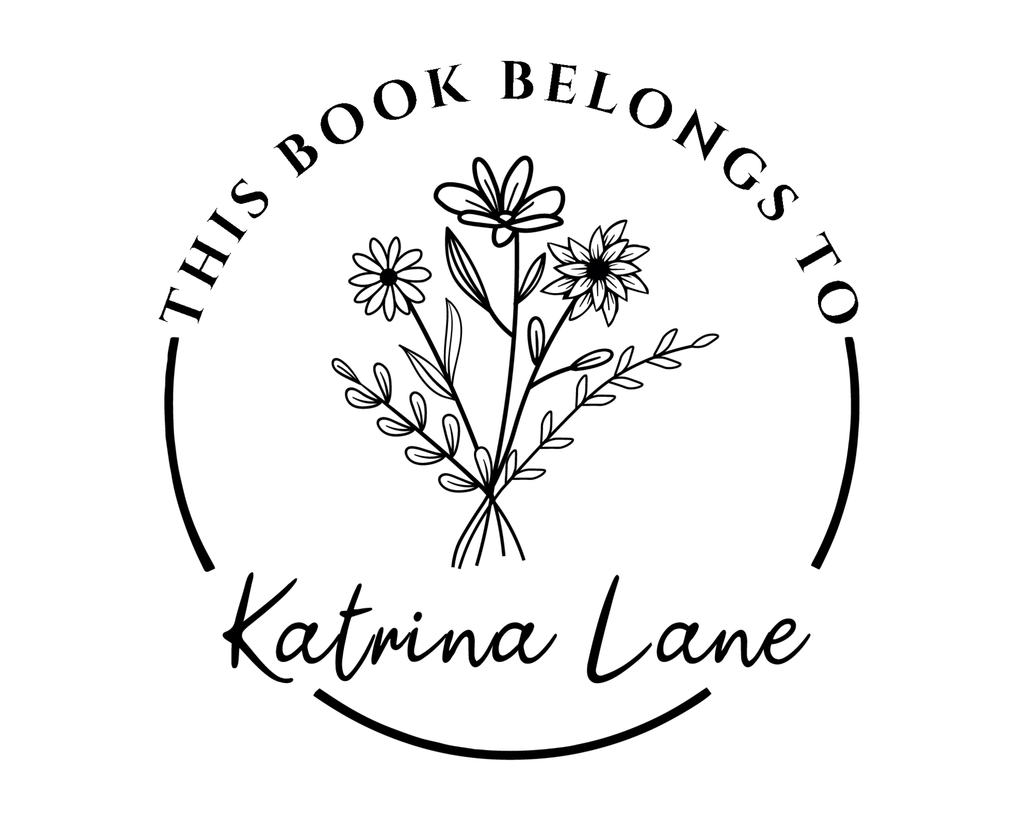 Personalized Book Stamp Self Inking - JL-Wildflower4